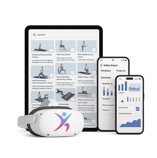 Exercise programs available for patients on any device — from mobile phones to VR headsets