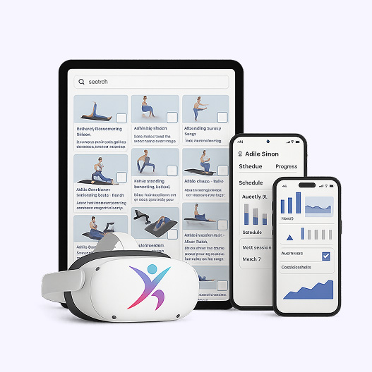 Exercise programs available for patients on any device — from mobile phones to VR headsets