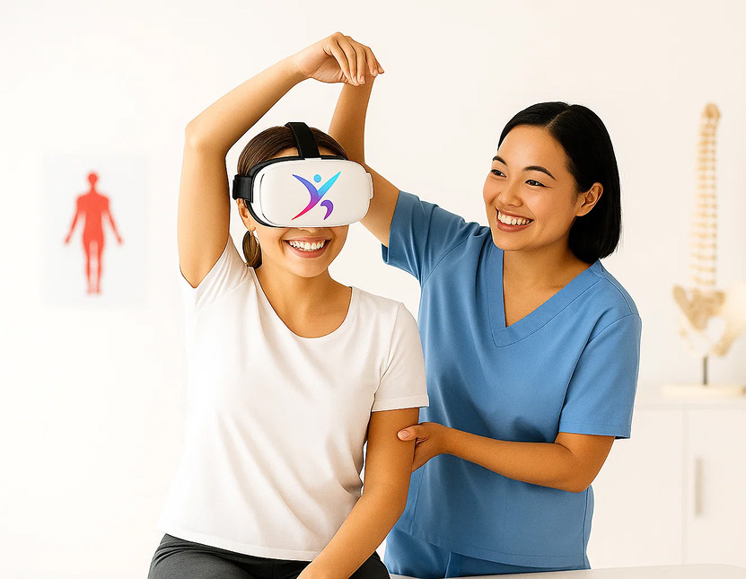 Physiotherapy software with XR-based exercise prescription
