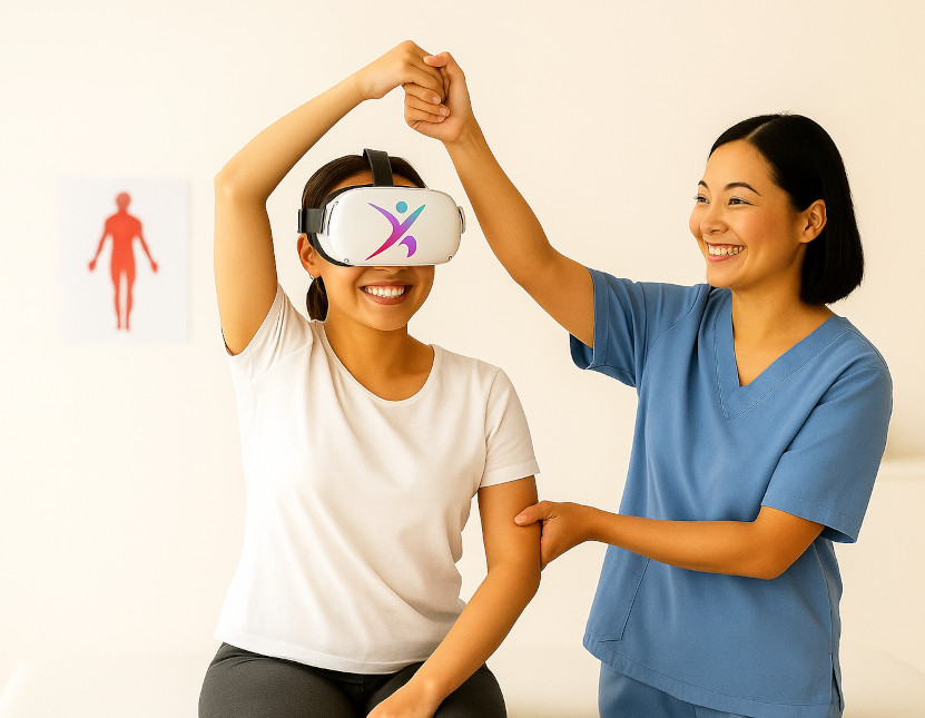 Physiotherapy software with XR-based exercise prescription